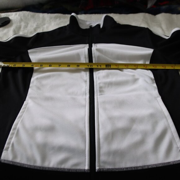 Made for Life Quick-Dri Zip up jacket black and white size Petite medium - Picture 4 of 12